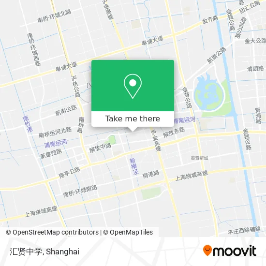 汇贤中学 map