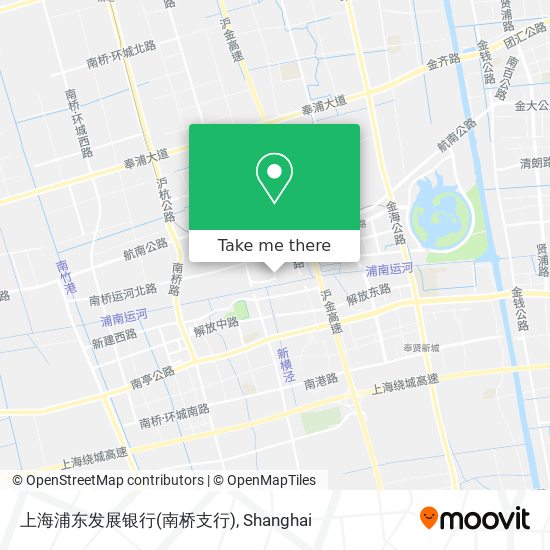 上海浦东发展银行(南桥支行) map