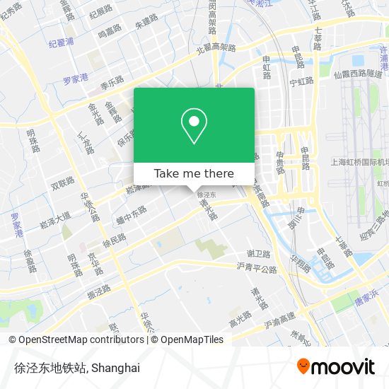 徐泾东地铁站 map