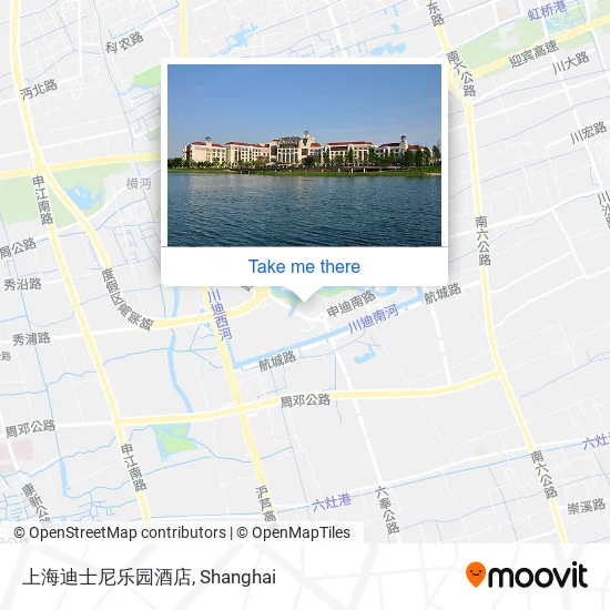 上海迪士尼乐园酒店 map