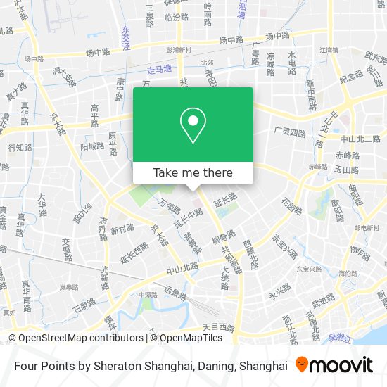 Four Points by Sheraton Shanghai, Daning map