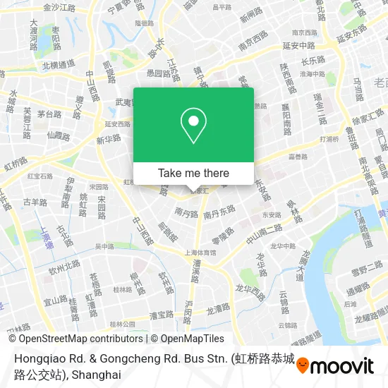 Hongqiao Rd. & Gongcheng Rd. Bus Stn. (虹桥路恭城路公交站) map