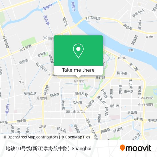 地铁10号线(新江湾城-航中路) map