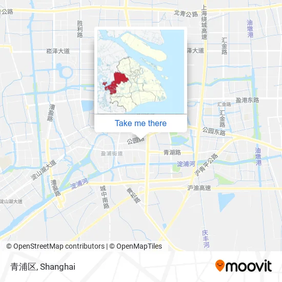 青浦区 map