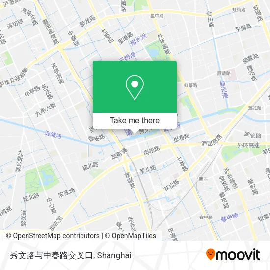 秀文路与中春路交叉口 map