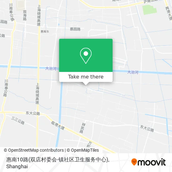 惠南10路(双店村委会-镇社区卫生服务中心) map