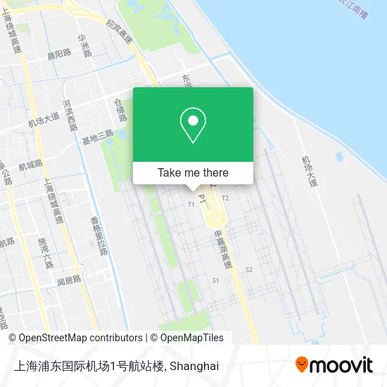 上海浦东国际机场1号航站楼 map