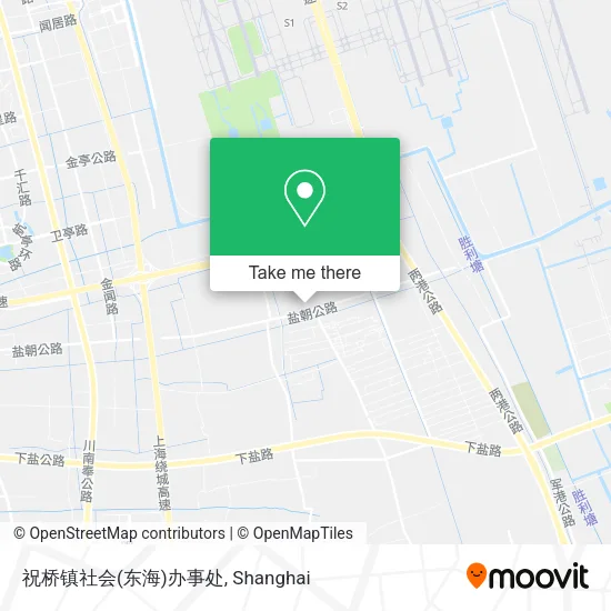 祝桥镇社会(东海)办事处 map