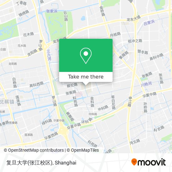 复旦大学(张江校区) map
