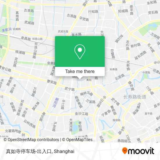 真如寺停车场-出入口 map