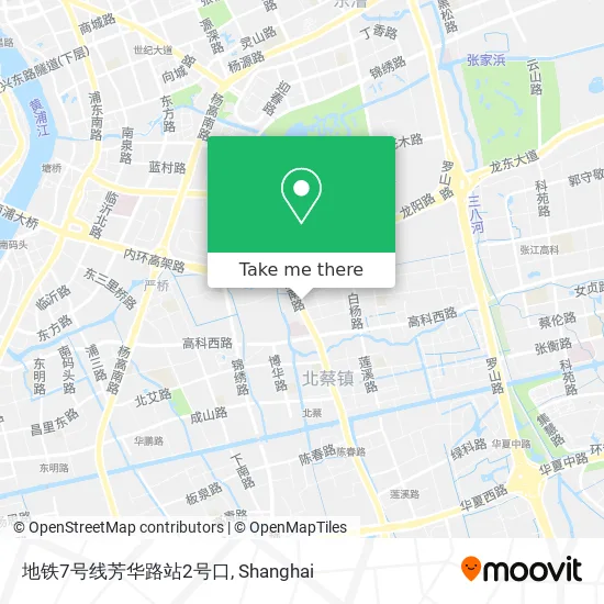 地铁7号线芳华路站2号口 map