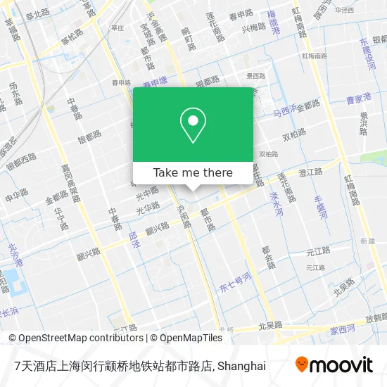 7天酒店上海闵行颛桥地铁站都市路店 map