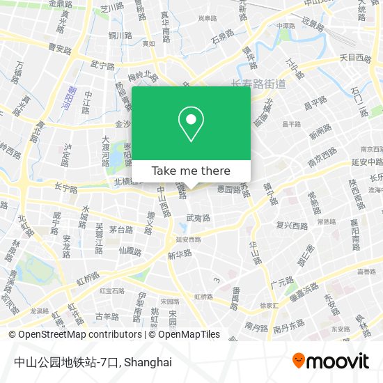 中山公园地铁站-7口 map