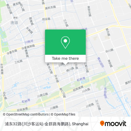 浦东32路(川沙客运站-金群路海鹏路) map