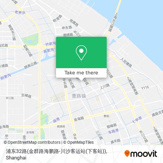 浦东32路(金群路海鹏路-川沙客运站(下客站)) map