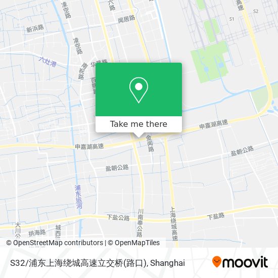 S32/浦东上海绕城高速立交桥(路口) map
