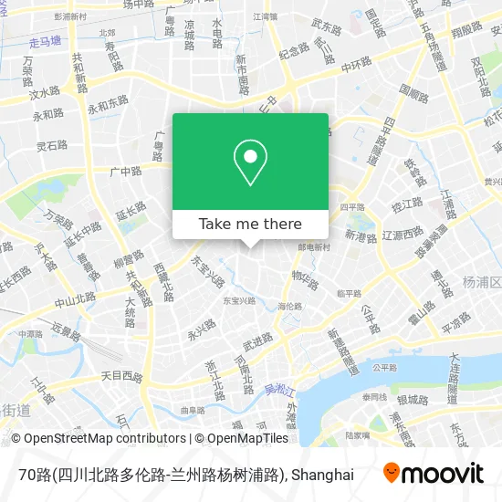 70路(四川北路多伦路-兰州路杨树浦路) map