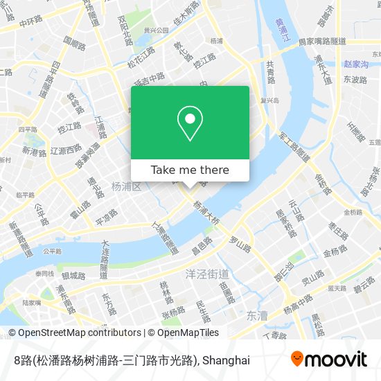 8路(松潘路杨树浦路-三门路市光路) map