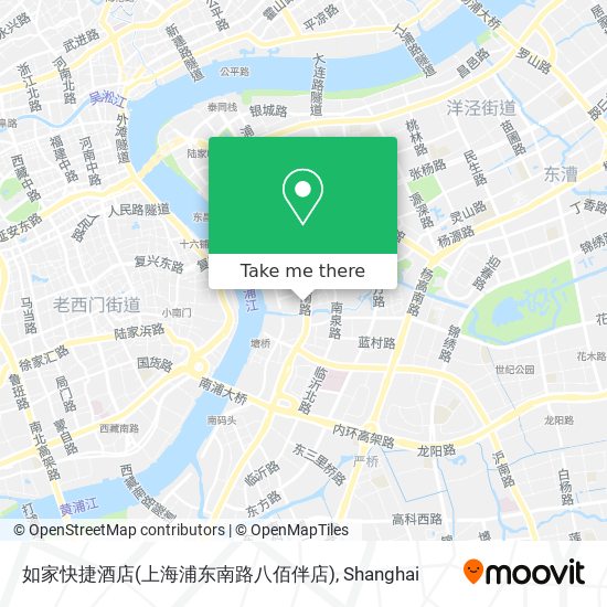 如家快捷酒店(上海浦东南路八佰伴店) map