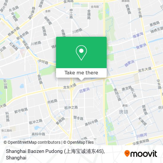 Shanghai Baozen Pudong (上海宝诚浦东4S) map