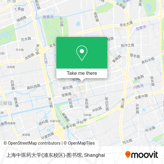 上海中医药大学(浦东校区)-图书馆 map