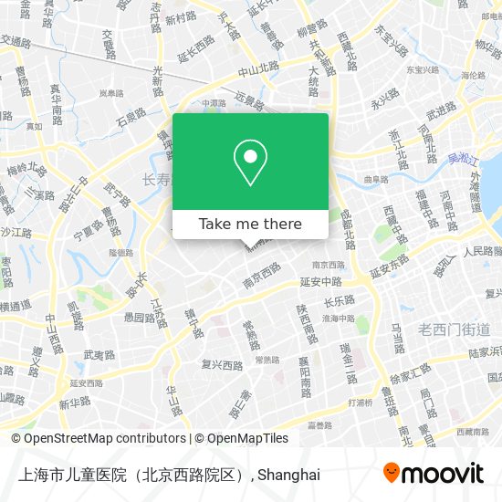上海市儿童医院（北京西路院区） map
