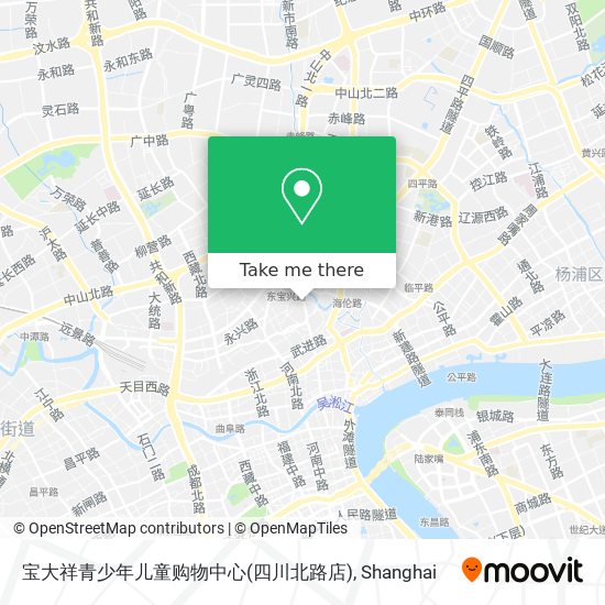 宝大祥青少年儿童购物中心(四川北路店) map