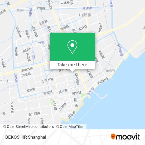 BEKOSHIP map