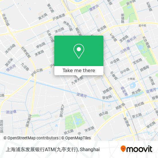 上海浦东发展银行ATM(九亭支行) map