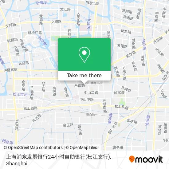 上海浦东发展银行24小时自助银行(松江支行) map
