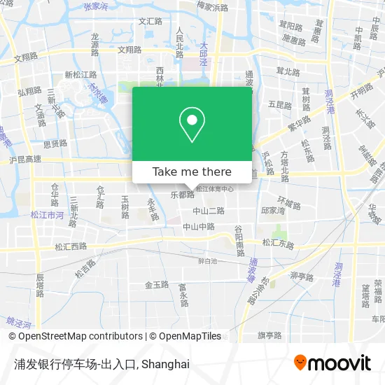 浦发银行停车场-出入口 map