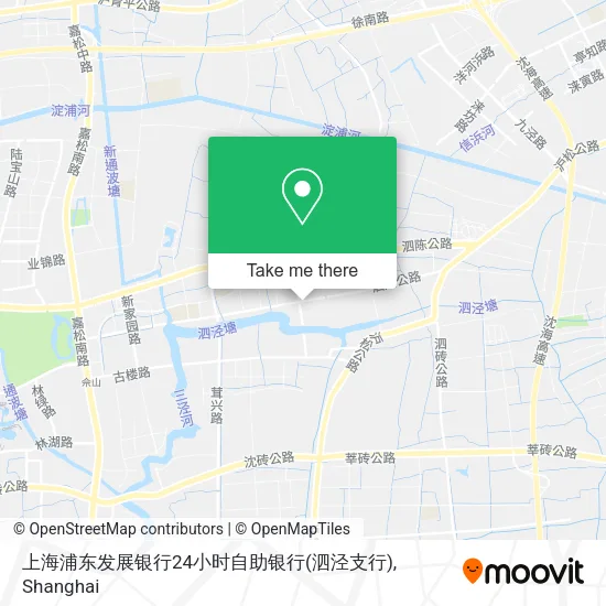 上海浦东发展银行24小时自助银行(泗泾支行) map