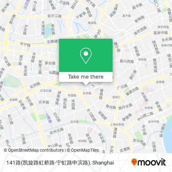 141路(凯旋路虹桥路-宁虹路申滨路) map