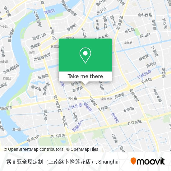 索菲亚全屋定制（上南路卜蜂莲花店） map