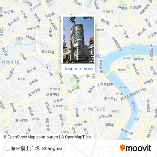 上海来福士广场 map