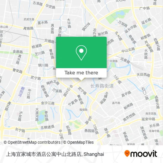上海宜家城市酒店公寓中山北路店 map