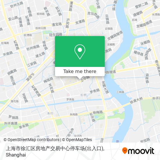 上海市徐汇区房地产交易中心停车场(出入口) map