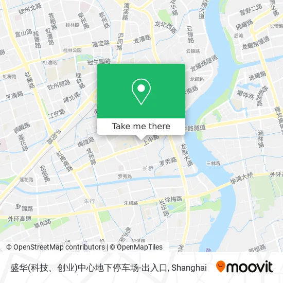 盛华(科技、创业)中心地下停车场-出入口 map