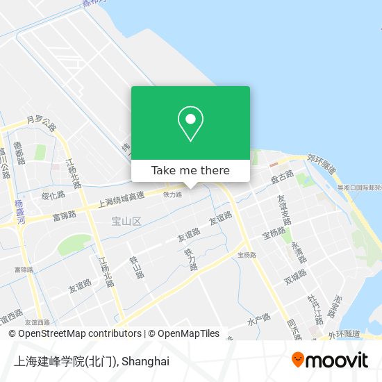 上海建峰学院(北门) map