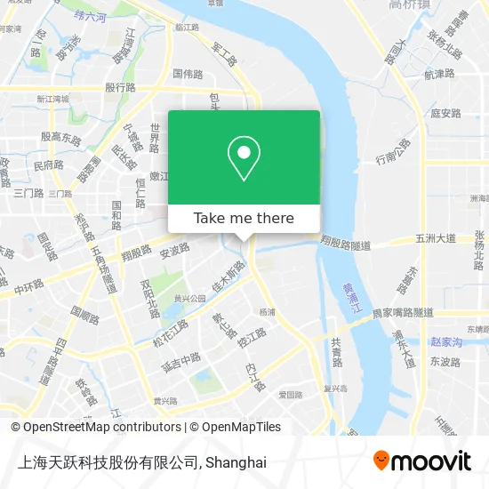 上海天跃科技股份有限公司 map