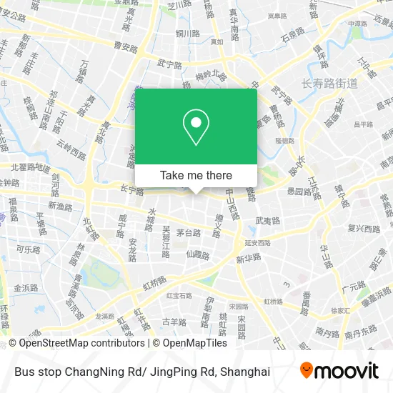 Bus stop ChangNing Rd/ JingPing Rd map
