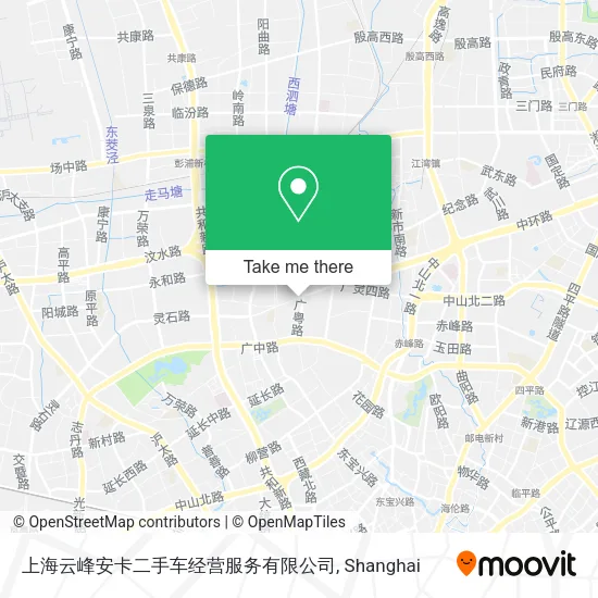 上海云峰安卡二手车经营服务有限公司 map