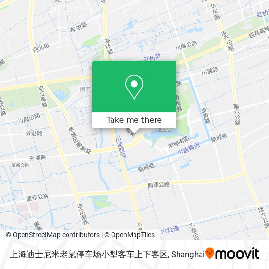 上海迪士尼米老鼠停车场小型客车上下客区 map