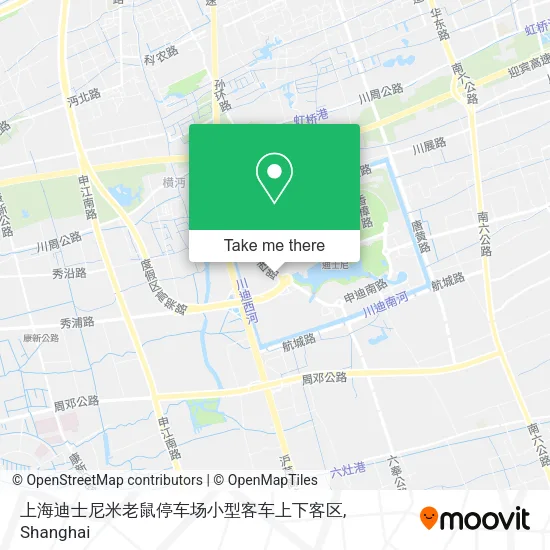 上海迪士尼米老鼠停车场小型客车上下客区 map