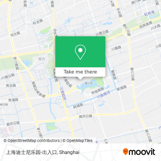 上海迪士尼乐园-出入口 map