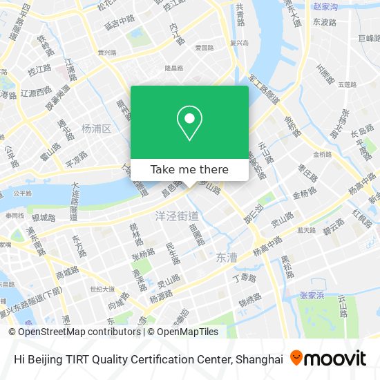 Hi Beijing TIRT Quality Certification Center map