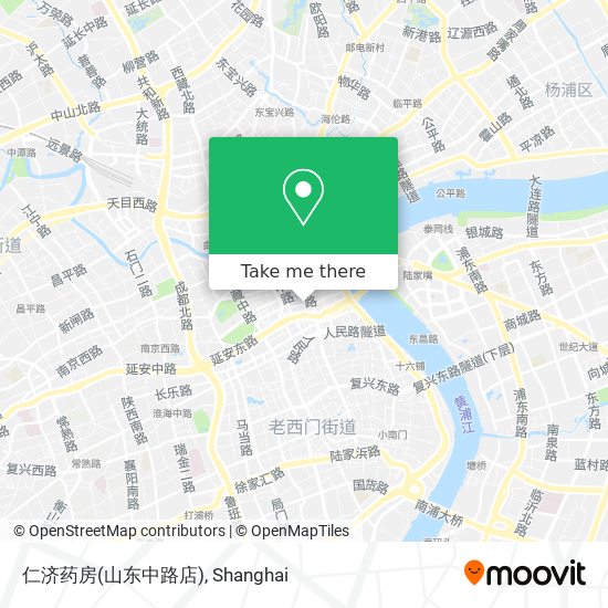 仁济药房(山东中路店) map