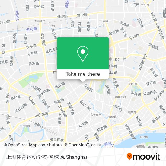 上海体育运动学校-网球场 map