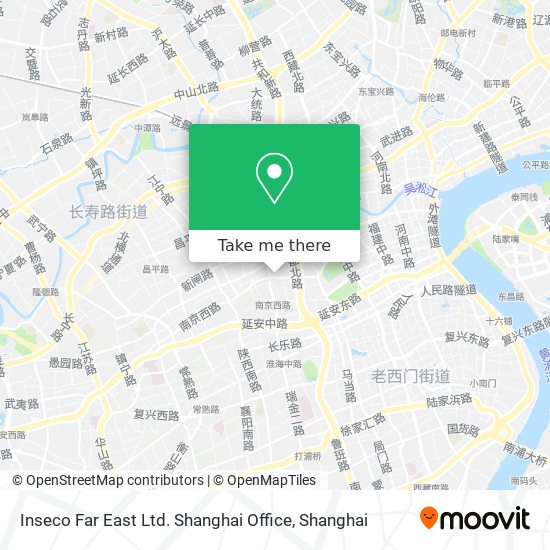 Inseco Far East Ltd. Shanghai Office map