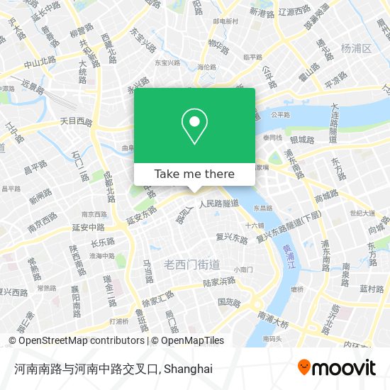 河南南路与河南中路交叉口 map